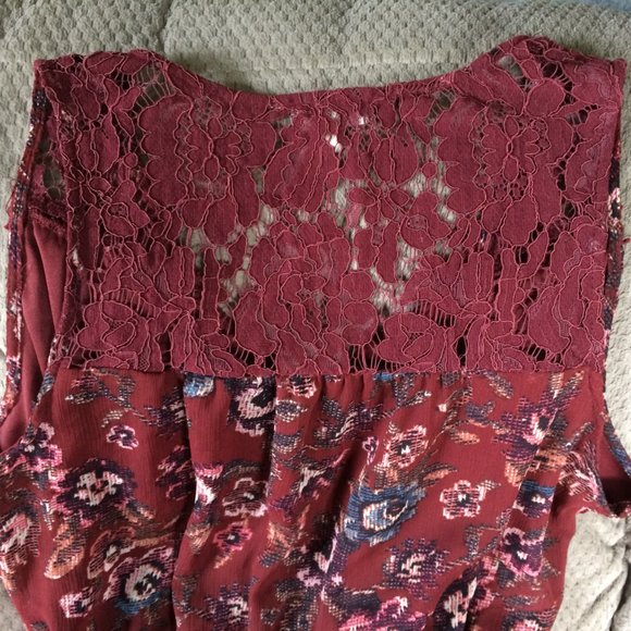 Eyeshadow sleeveless dress with lace Size M - Picture 4 of 14